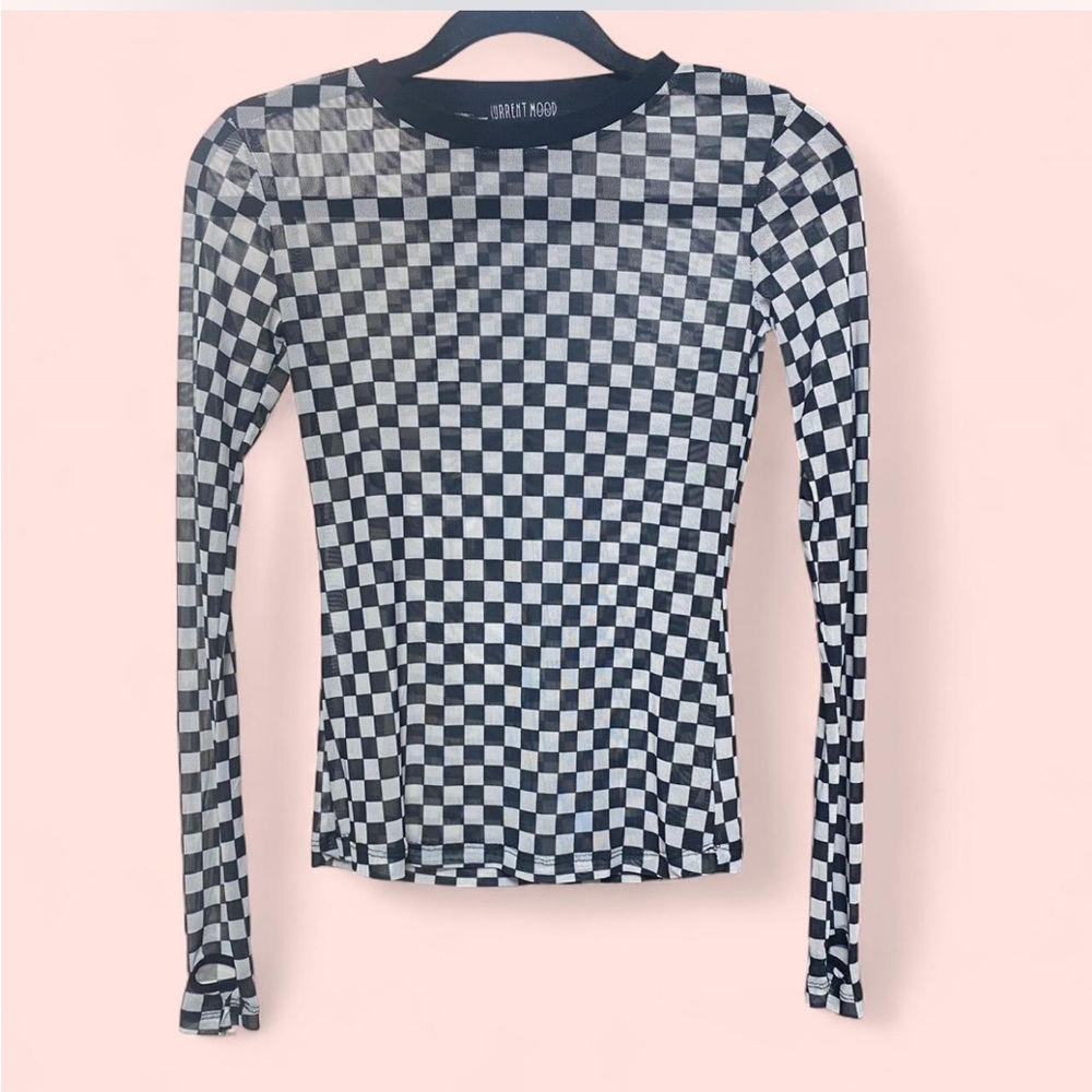 Current Mood sheet Black and White Checkered